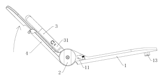 Folding Child Seat with Linked Backrest and Armrest Mechanism - Patent Fig. 7