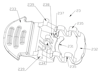 Toggle-Unlock Buckle with Combined Opening Motion - Patent Fig. 10