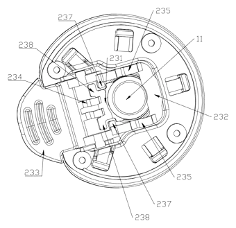 Toggle-Unlock Buckle with Combined Opening Motion - Patent Fig. 4