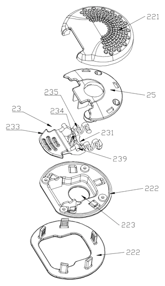 Toggle-Unlock Buckle with Combined Opening Motion - Patent Fig. 6