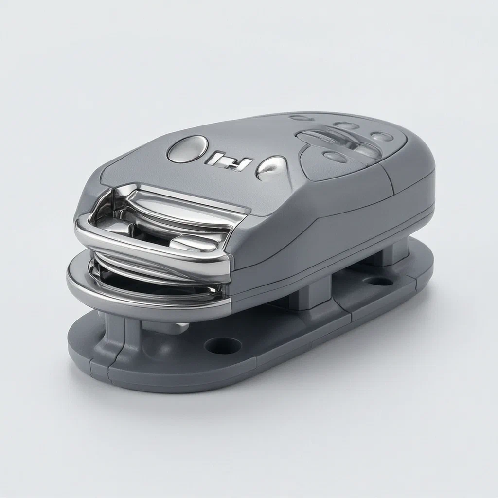 Toggle-Unlock Buckle with Combined Opening Motion - product render
