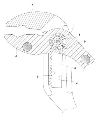 Ratchet Water Pipe Wrench with Two-Stage Jaw Adjustment - Patent Fig. 3