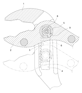 Ratchet Water Pipe Wrench with Two-Stage Jaw Adjustment - Patent Fig. 4