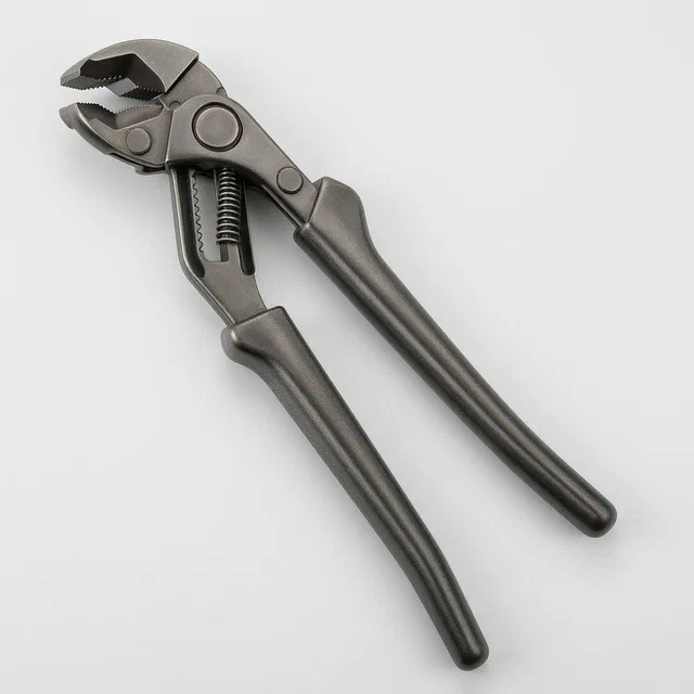 Ratchet Water Pipe Wrench with Two-Stage Jaw Adjustment - product render