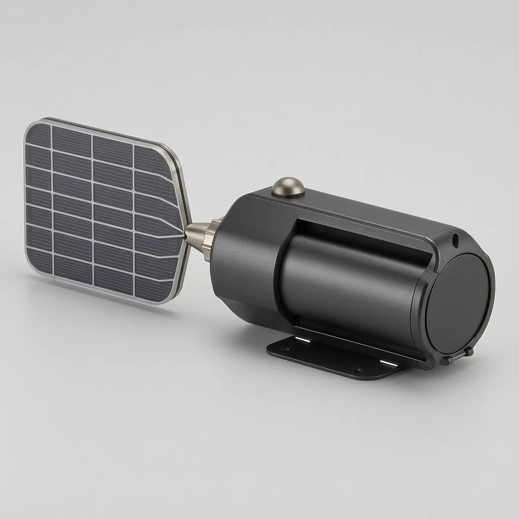 Multifunctional Solar LED Garden Lamp with Detachable Lantern Body - product render