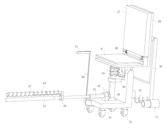 Motorized Combined Folding Table and Chair for Smart Home - Patent Fig. 6