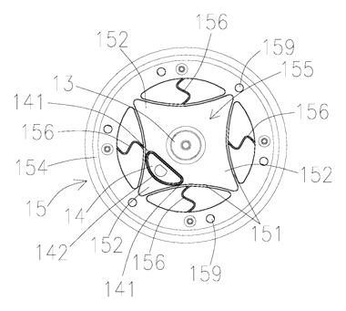 Rotary Storage Basket with Elastic Positioning for Cabinets - Patent Fig. 5
