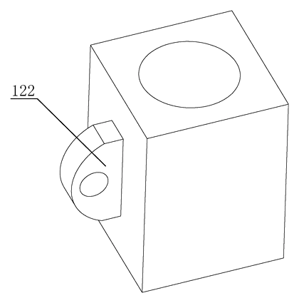 Motorized Folding Clothing Display Stand with Dummy Mechanism - Patent drawing - linkage detail