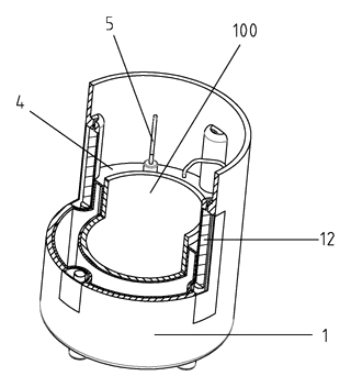 Electric Garden Insect Trap with Attractant Dispenser and Auto-Cleaning Cylinder - Patent Fig. 10