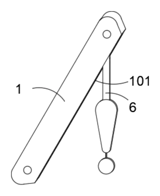 Suspended Power Distribution Equipment Safety Warning Device with Flexible LED Board - Patent Fig. 3