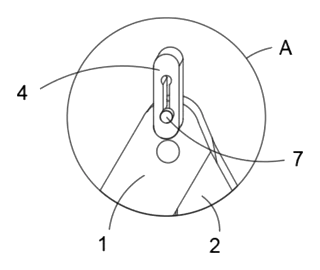 Suspended Power Distribution Equipment Safety Warning Device with Flexible LED Board - Patent Fig. 7