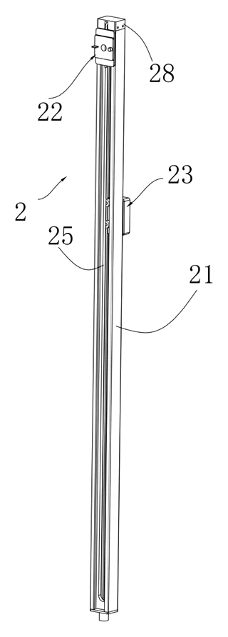 Truss-Type Foldable Desk Lamp with Longitudinal and Transverse Guide Adjustment - Patent Fig. 4