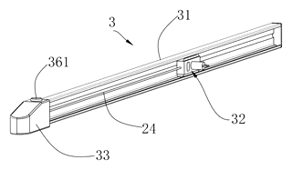 Truss-Type Foldable Desk Lamp with Longitudinal and Transverse Guide Adjustment - Patent Fig. 9
