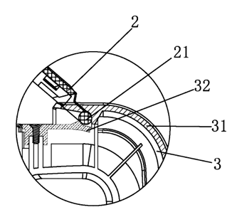 Rotatable Detachable Cup Lid Connection Structure for Electric Kettles - Patent Fig. 8