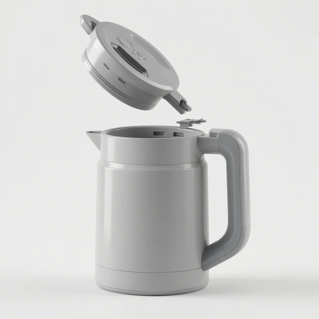 Rotatable Detachable Cup Lid Connection Structure for Electric Kettles - product render
