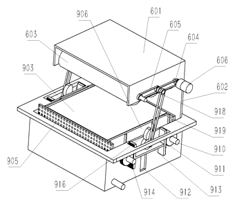 Automatic Shoe Cleaning Station with Rotating Platform and Four-Step Cycle - Patent Fig. 11