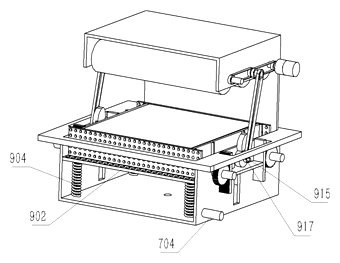 Automatic Shoe Cleaning Station with Rotating Platform and Four-Step Cycle - Patent Fig. 12