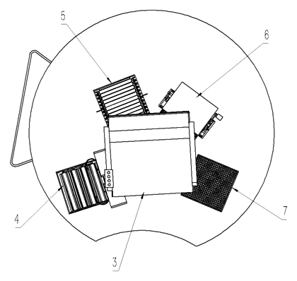Automatic Shoe Cleaning Station with Rotating Platform and Four-Step Cycle - Patent Fig. 2