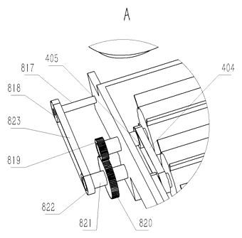 Automatic Shoe Cleaning Station with Rotating Platform and Four-Step Cycle - Patent Fig. 6