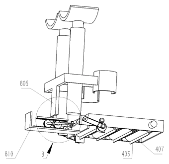 Automatic Shoe Cleaning Station with Rotating Platform and Four-Step Cycle - Patent Fig. 7