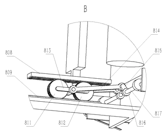 Automatic Shoe Cleaning Station with Rotating Platform and Four-Step Cycle - Patent Fig. 8