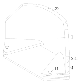 Universal Folding Yoga Cushion with Waist Support - Patent drawing - locked state
