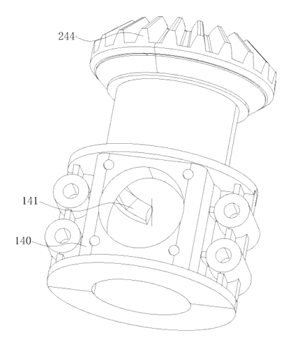 Adjustable Massager with Longitudinal Reciprocating Mechanism - Patent Fig. 3