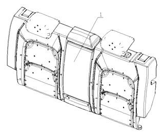 Foldable Car Seat Table with Adjustable Rotating Mechanism - Patent Fig. 1
