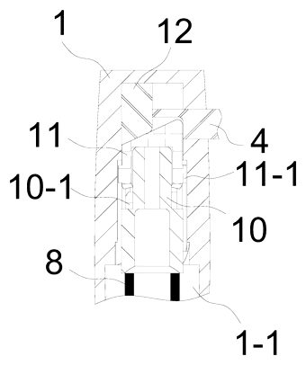Push-Type Ballpoint Pen with a Pressing Pen Clip Mechanism - Patent Fig. 6