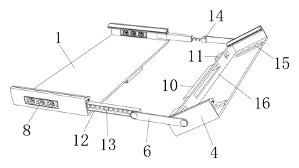 Stretchable Folding Lamp Box with Hinged Side Wings - Patent Fig. 3