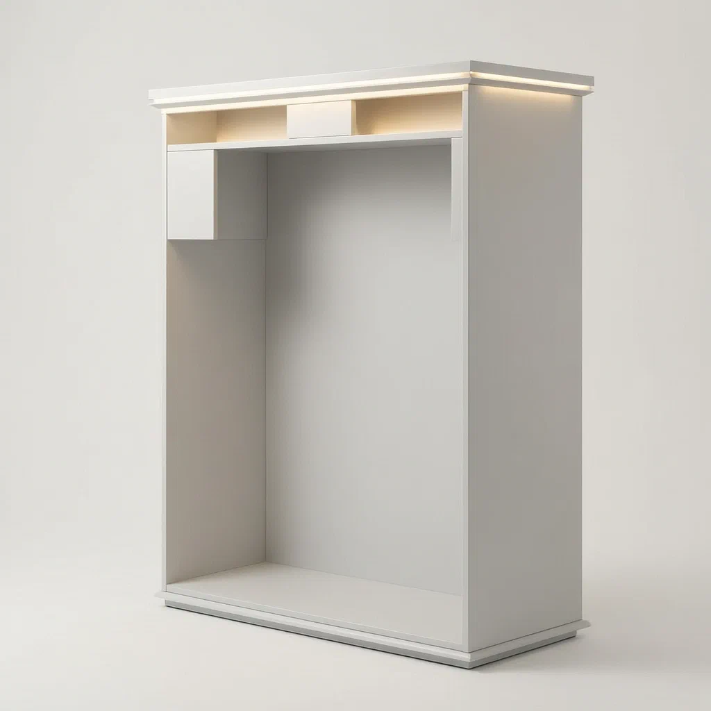 Automatic Light-Supplementing Clothing Display Stand - product render