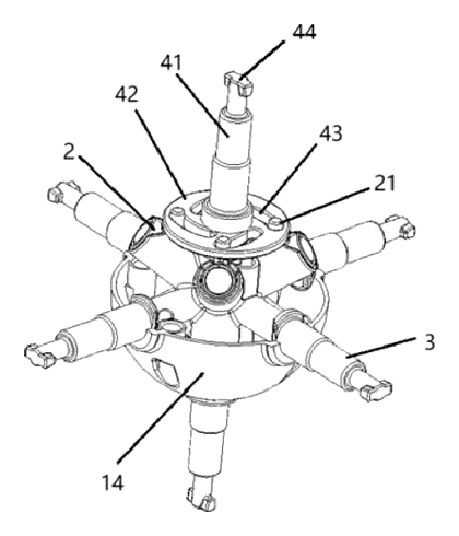 Adjustable Magnetic Center Assembly for a Puzzle Cube - Patent Fig. 2