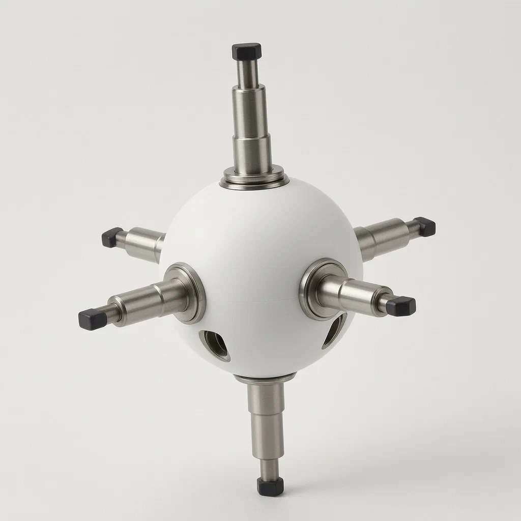 Adjustable Magnetic Center Assembly for a Puzzle Cube - product render