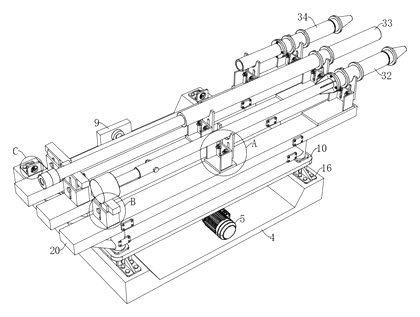 Motorized Linear Tool Storage Device for Industrial Tapping Machines - Patent Fig. 2