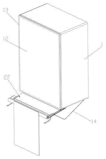 Mirror Combined Towel Rack with Box Body and Automated Storage Mechanism - Patent Fig. 9