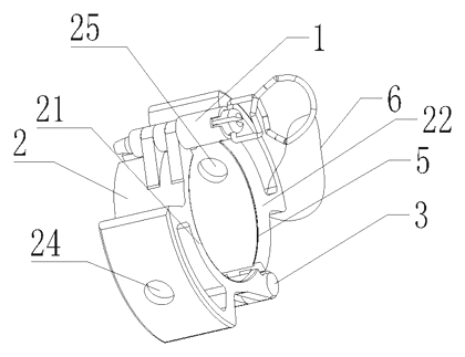 Flexible Joint Sleeve Mounting and Dismounting Tool with Quick-Release Clamping Ring - Patent drawing - exploded view