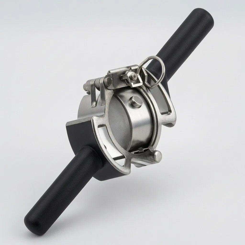 Flexible Joint Sleeve Mounting and Dismounting Tool with Quick-Release Clamping Ring - product render