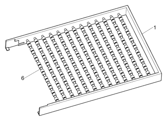 Automobile Luggage Rack with Spring-Brake Crossbars and Folding Rear Gate - Patent Fig. 10