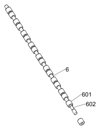 Automobile Luggage Rack with Spring-Brake Crossbars and Folding Rear Gate - Patent Fig. 11