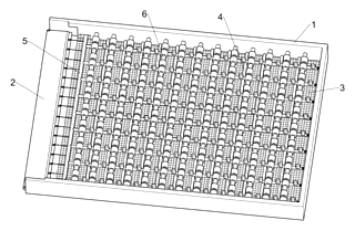 Automobile Luggage Rack with Spring-Brake Crossbars and Folding Rear Gate - Patent Fig. 2
