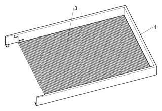 Automobile Luggage Rack with Spring-Brake Crossbars and Folding Rear Gate - Patent Fig. 5