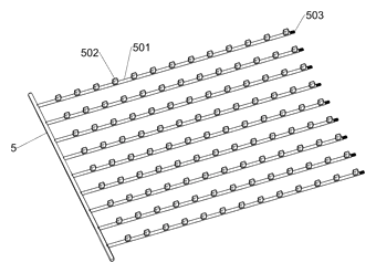 Automobile Luggage Rack with Spring-Brake Crossbars and Folding Rear Gate - Patent Fig. 9