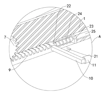 Educational Jigsaw Puzzle with Built-In Storage Box and Gear-Driven Release - Patent Fig. 8