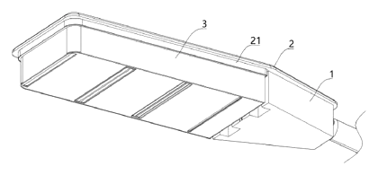 Street Lamp Angle Adjusting Mechanism with Rotatable Reflectors - Patent drawing - overall mechanism view