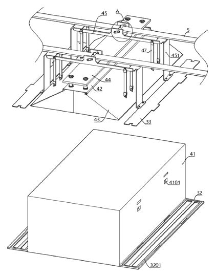 Street Lamp Angle Adjusting Mechanism with Rotatable Reflectors - Patent Fig. 7