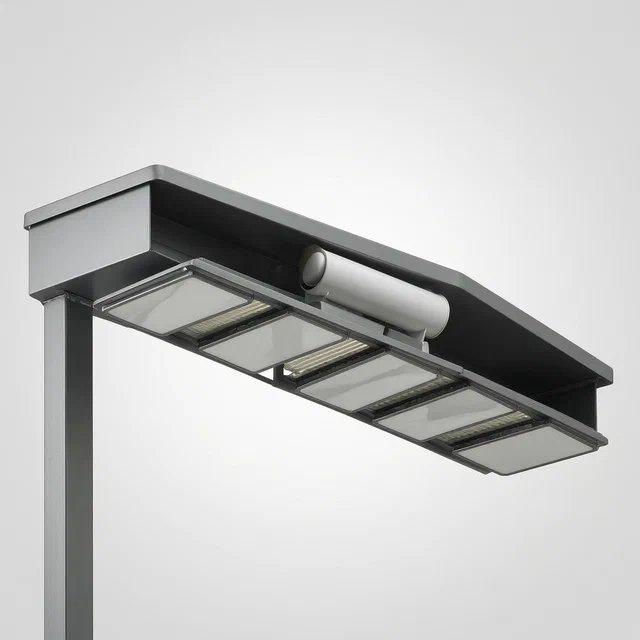 Street Lamp Angle Adjusting Mechanism with Rotatable Reflectors - product render