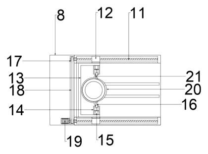 Mechanical Flying Disc Launcher for Pet Dog Training - Patent drawing - power storage state