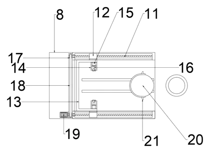 Mechanical Flying Disc Launcher for Pet Dog Training - Patent drawing - launching cradle structure
