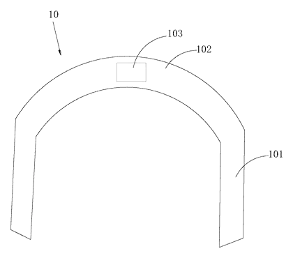 Modular Open-End Wrench with Detachable Jaw Heads for Tight Spaces - Patent drawing - assembled wrench overview