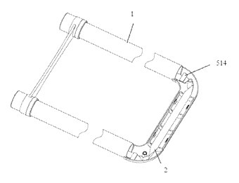 U-Shaped LED Fluorescent Lamp with a Soft Substrate and Rear Support Frame - Patent Fig. 4